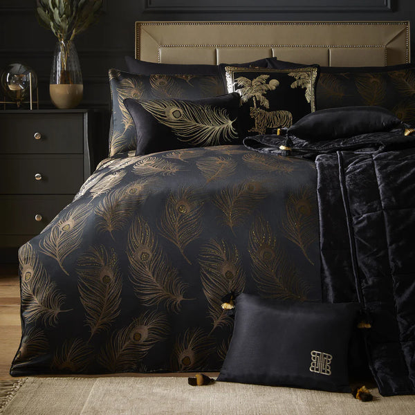 Laurence Llewelyn-Bowen Dandy Duvet Cover Set - Black