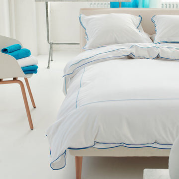 Designers Guild Astor Duvet Cover Set - Cobalt Blue