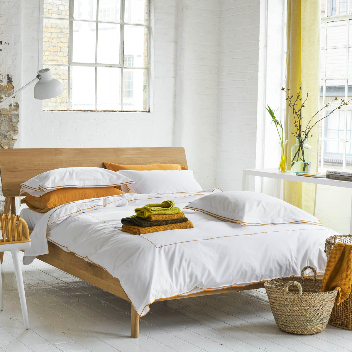 Designers Guild Astor Duvet Cover Set - Saffron Yellow
