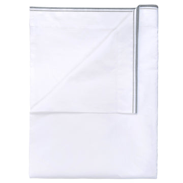 Designers Guild Astor Flat Sheet - Silver & Slate - view 2