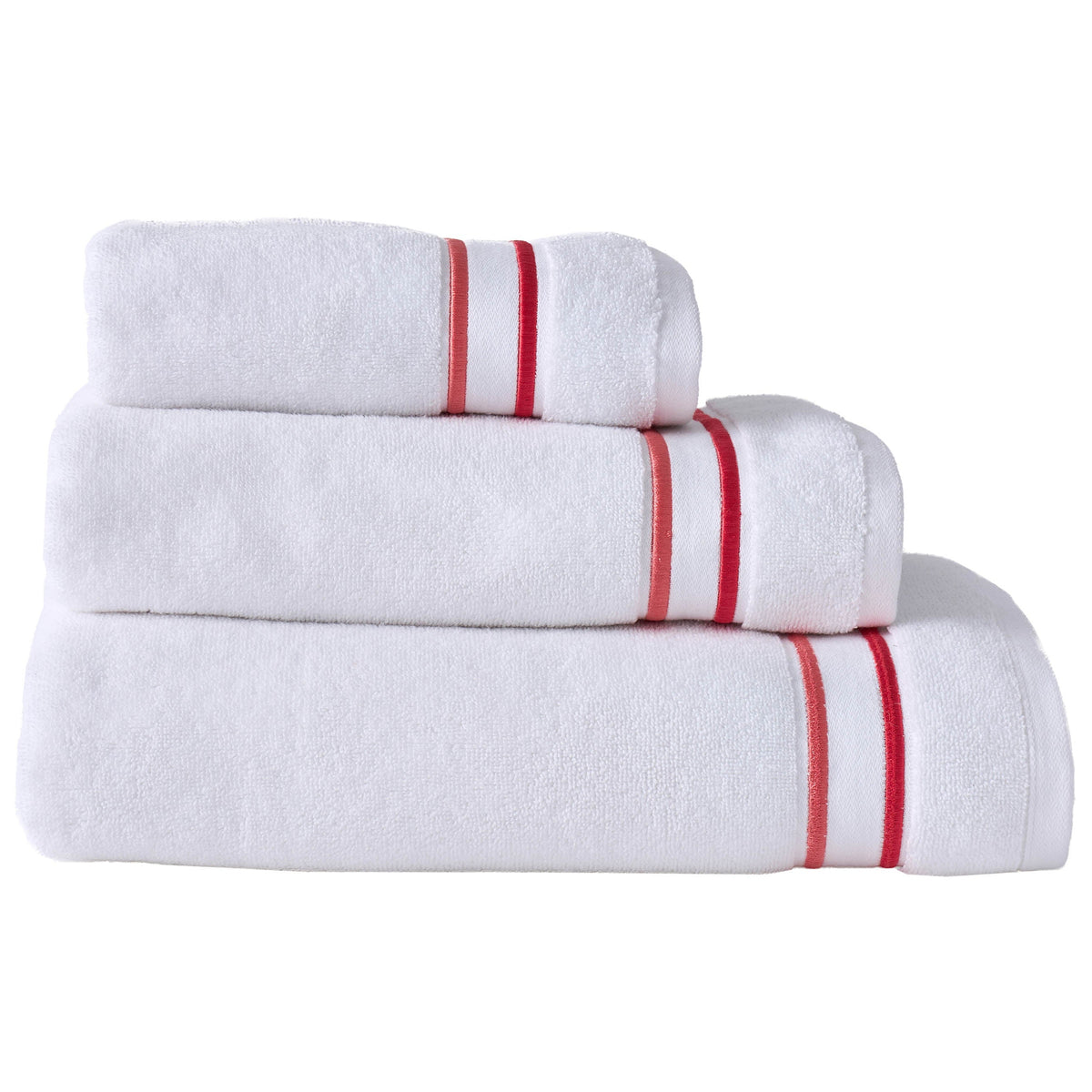 Designers Guild Astor Towel - Coral Pink