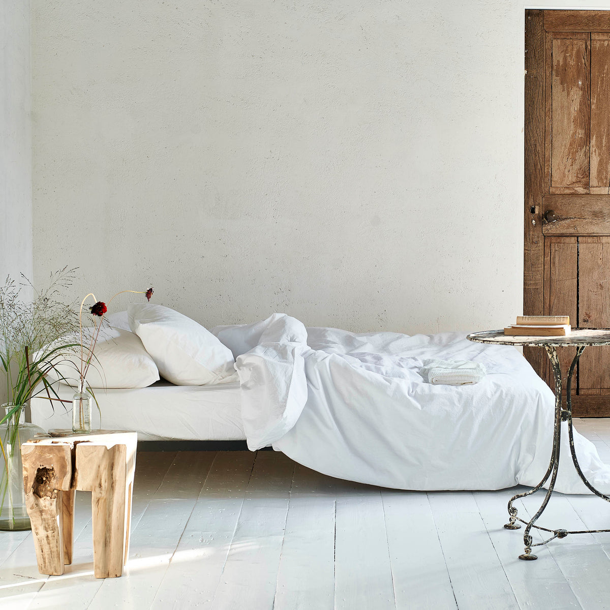 Designers Guild Loweswater Duvet Cover Set - Chalk White