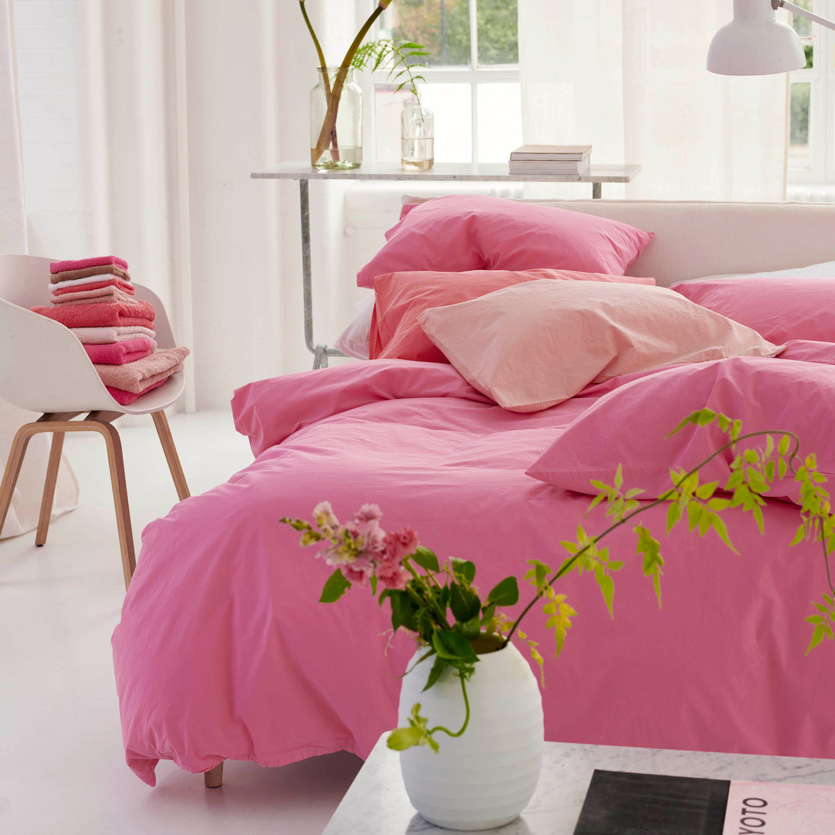 Designers Guild Loweswater Duvet Cover Set - Fuchsia Pink