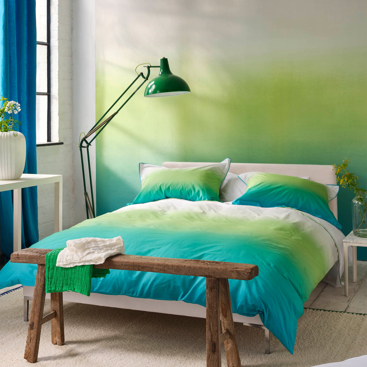 Designers Guild Savoie Duvet Cover Set - Azure