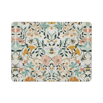 Bee Bloom Placemat 4 Pack - Yellow