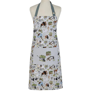 Portman Farm Cotton Apron - Grey