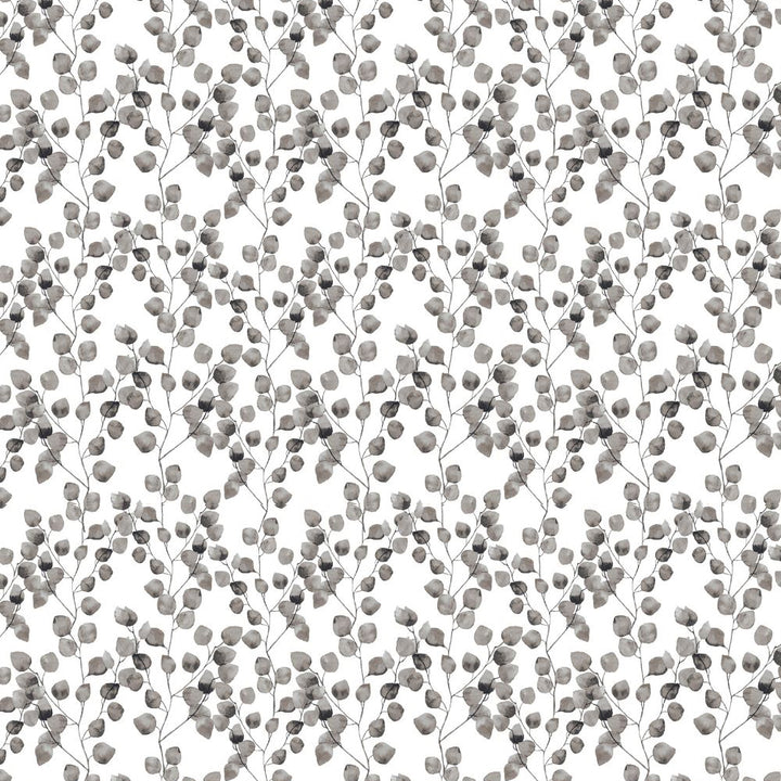 Grey Stem Leaves Vinyl Oil Cloth - Williamsons Factory Shop