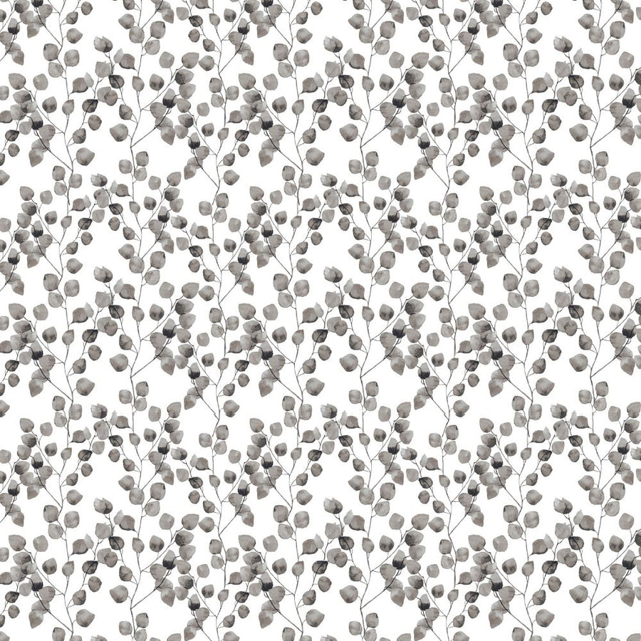 Grey Stem Leaves Vinyl Oil Cloth - Williamsons Factory Shop