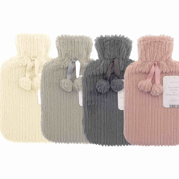 Jacquard Stripe Hot Water Bottle (2L) - Williamsons Factory Shop