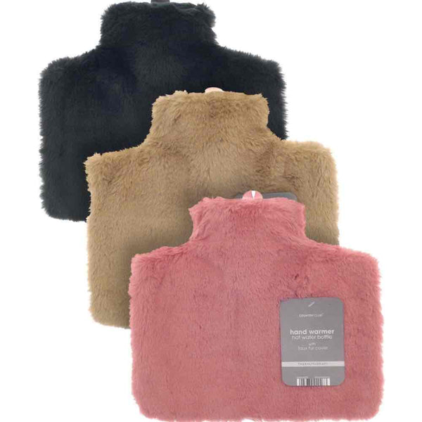 Faux Fur Hand Warmer Hot Water Bottle