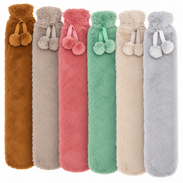 Extra Long Faux Fur Hot Water Bottle (72cm)