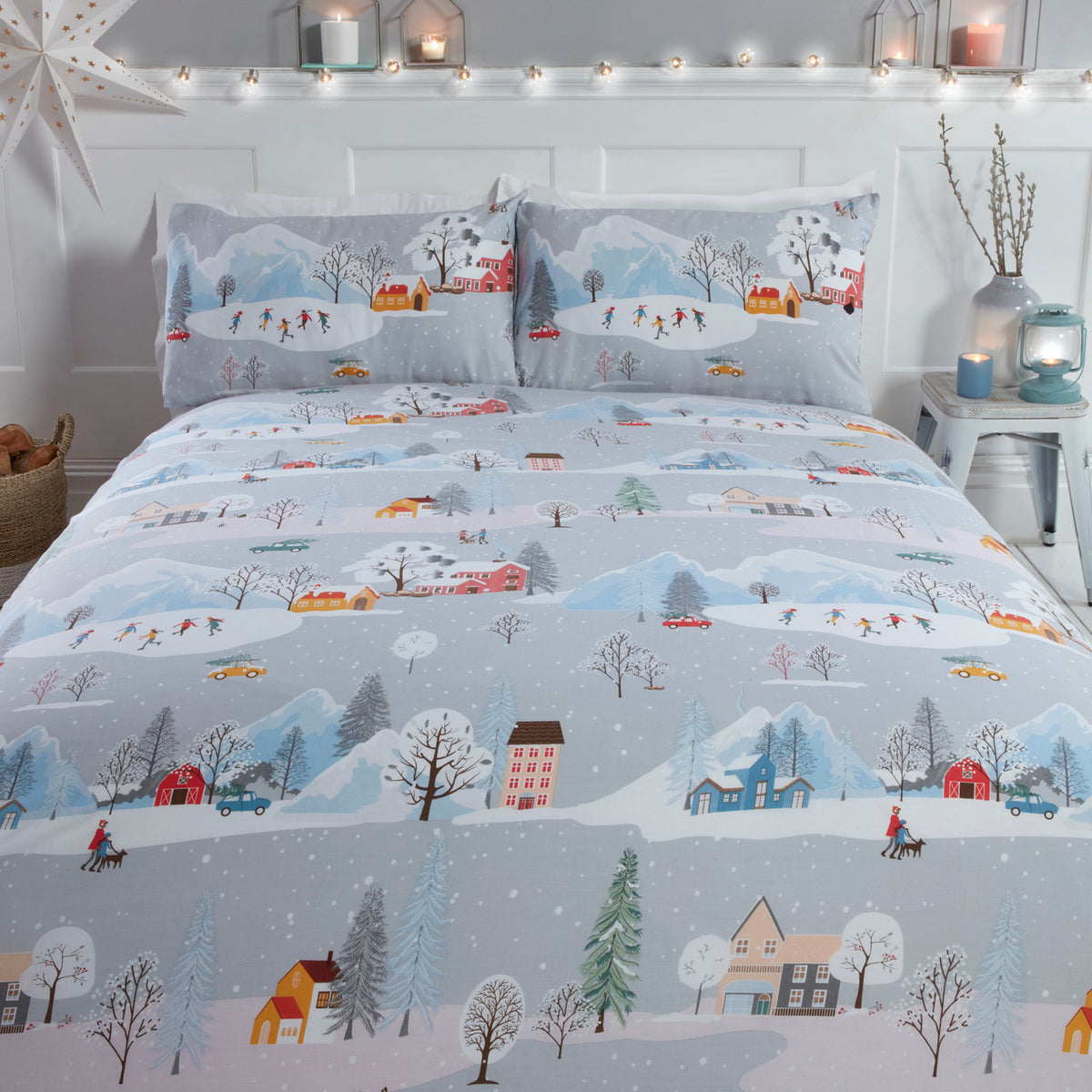 Winter Town Duvet Set - Williamsons Home