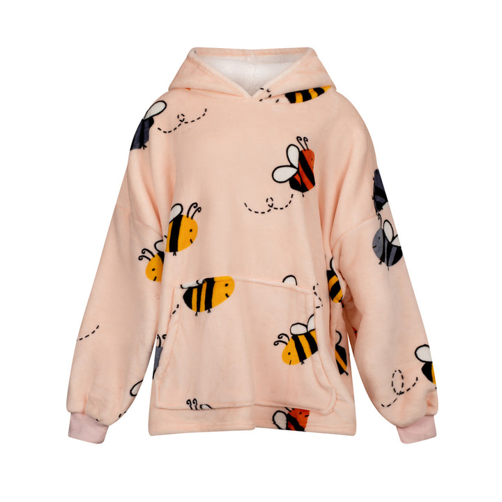 Bumble Bees Oversized Blanket Hoodie - Williamsons Factory Shop