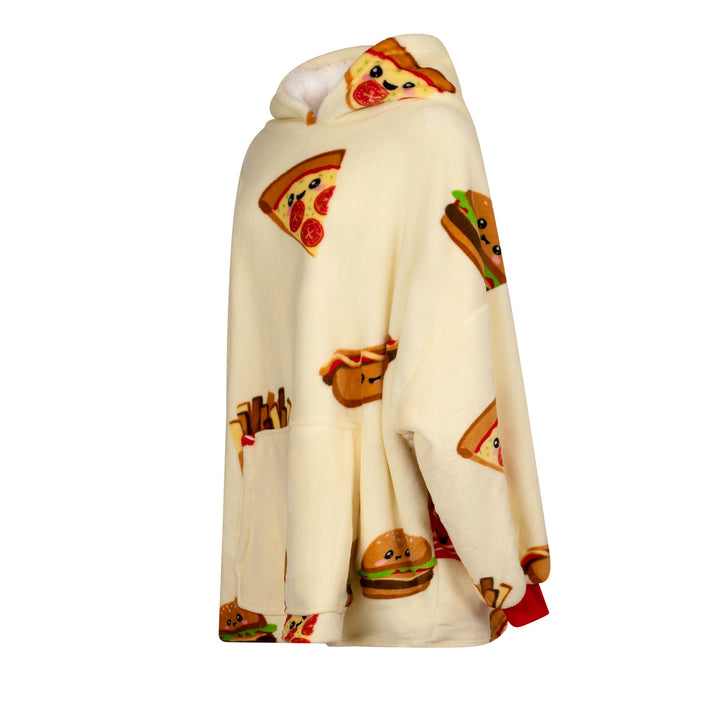 Fast Food Oversized Blanket Hoodie - Williamsons Factory Shop