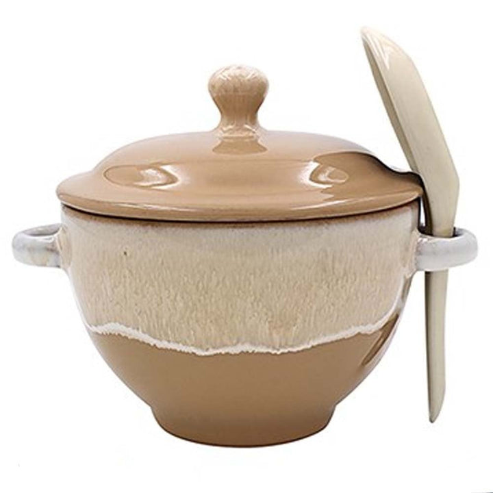 Reactive Glaze Soup Bowl & Spoon - Williamsons Factory Shop