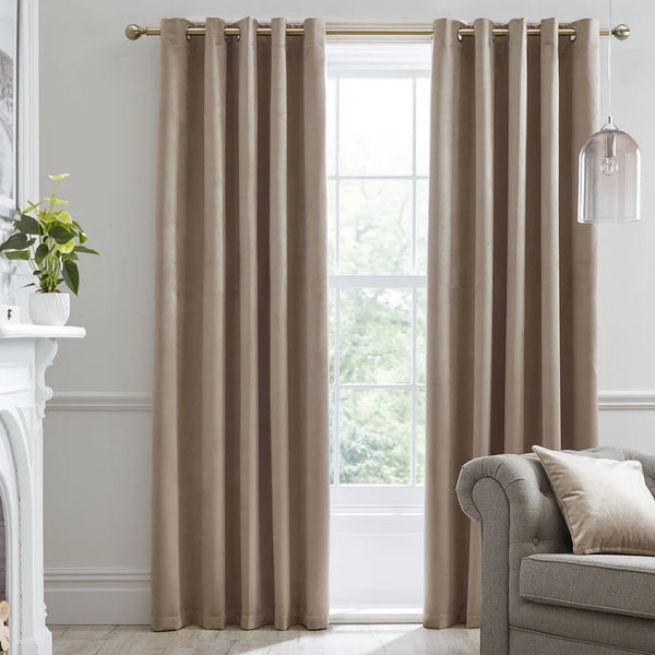 Laurence Llewelyn-Bowen Montrose Eyelet Curtains  - Linen