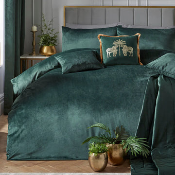 Laurence Llewelyn-Bowen Montrose Duvet Cover Set - Bottle Green