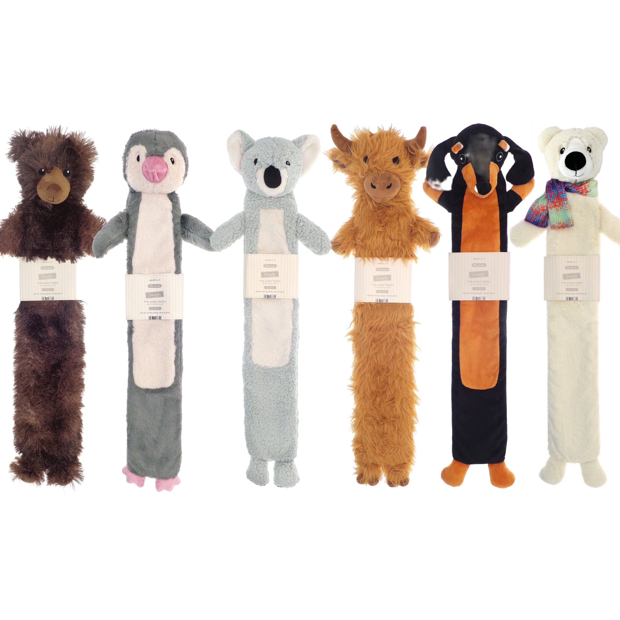 Extra Long Novelty Animal Hot Water Bottle (72cm)