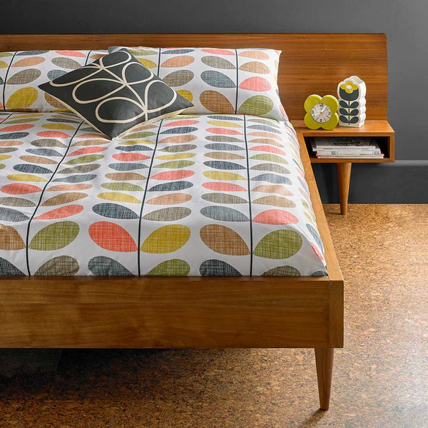 Orla Kiely Scribble Stem Duvet Cover - Multi - Williamsons Factory Shop