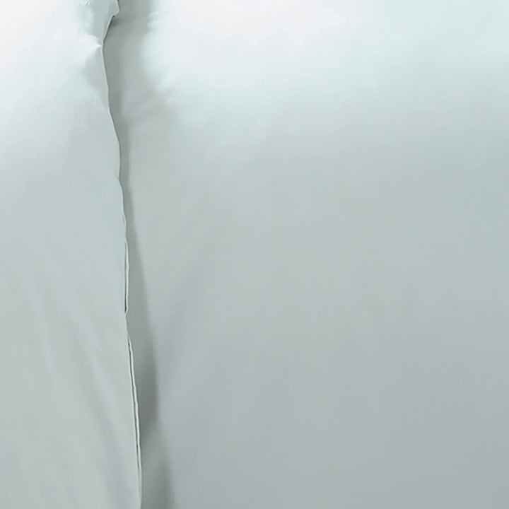 Serene Plain Dyed Pair of Housewife Pillowcases - Green - Williamsons Factory Shop
