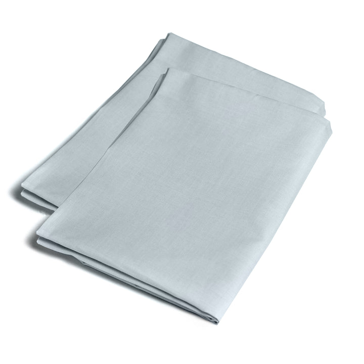 Serene Plain Dyed Pair of Housewife Pillowcases - Duck Egg - Williamsons Factory Shop
