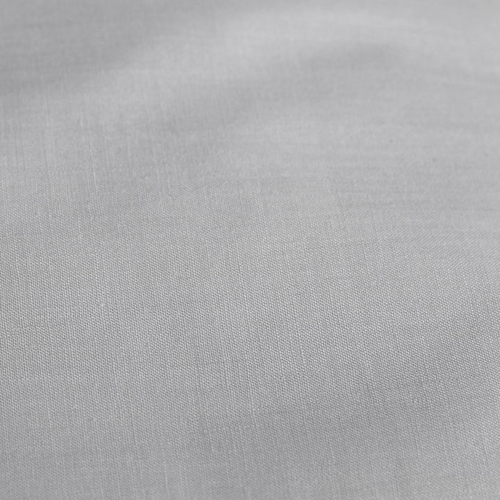 Serene Plain Dyed Pair of Housewife Pillowcases - Silver - Williamsons Factory Shop