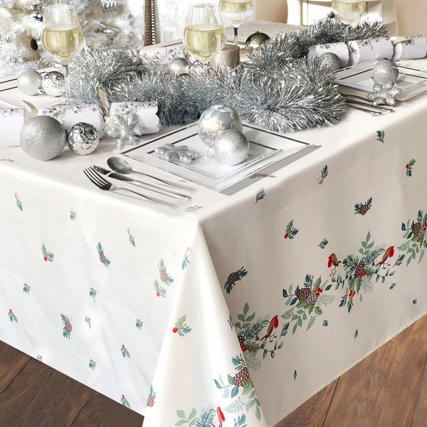 Robin Christmas Tablecloth