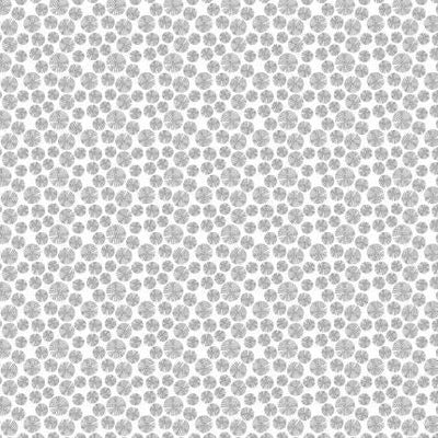 Silver Circles Vinyl Oil Cloth - Williamsons Factory Shop