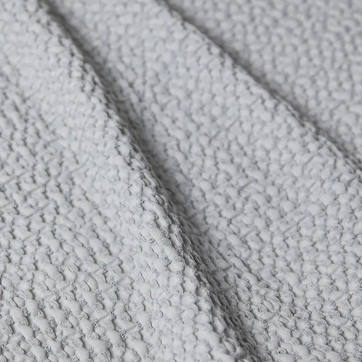 Santa Luzia Waffle Bedspread - Silver Grey - Williamsons Factory Shop
