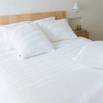 Santa Luzia Waffle Bedspread - White
