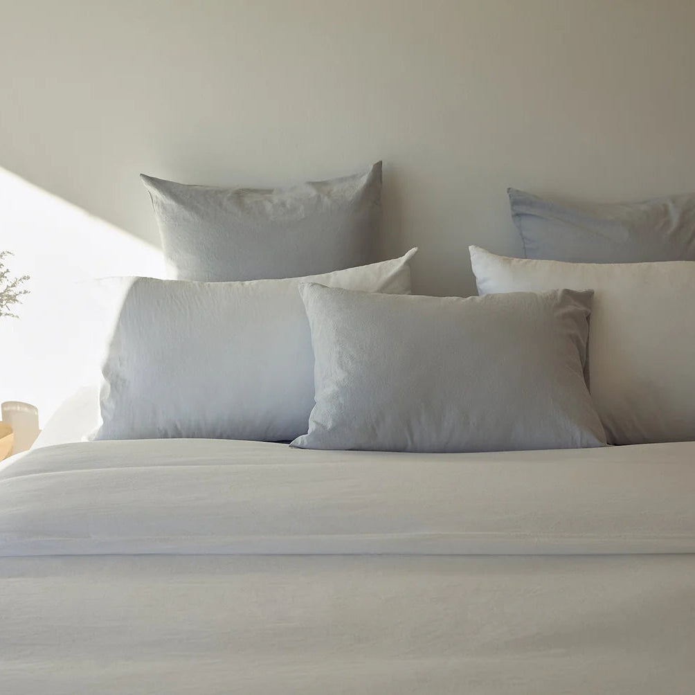 Tavira Washed Cotton Duvet Cover - Grey