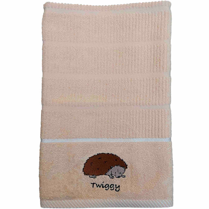 Twiggy Hedgehog Kitchen Towel Beige - Williamsons Factory Shop