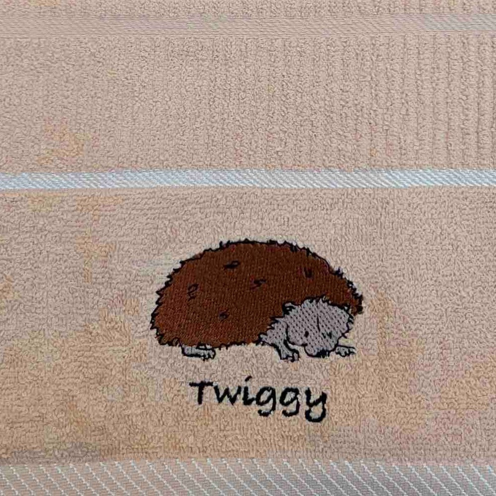 Twiggy Hedgehog Kitchen Towel Beige