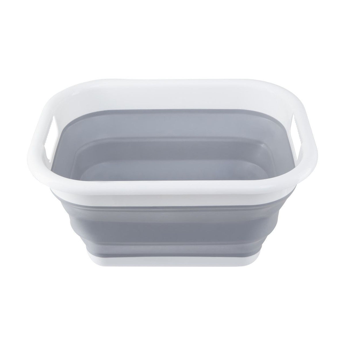 Collapsible Laundry Basket - Grey/White - Williamsons Home