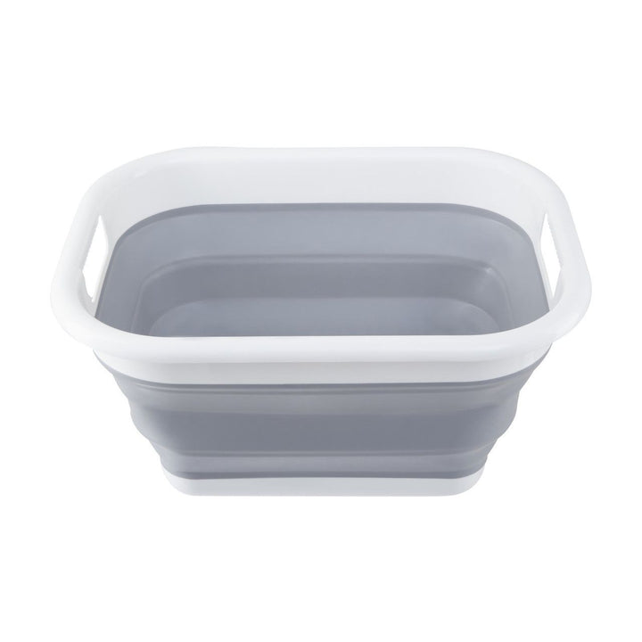Collapsible Laundry Basket - Grey/White - Williamsons Factory Shop