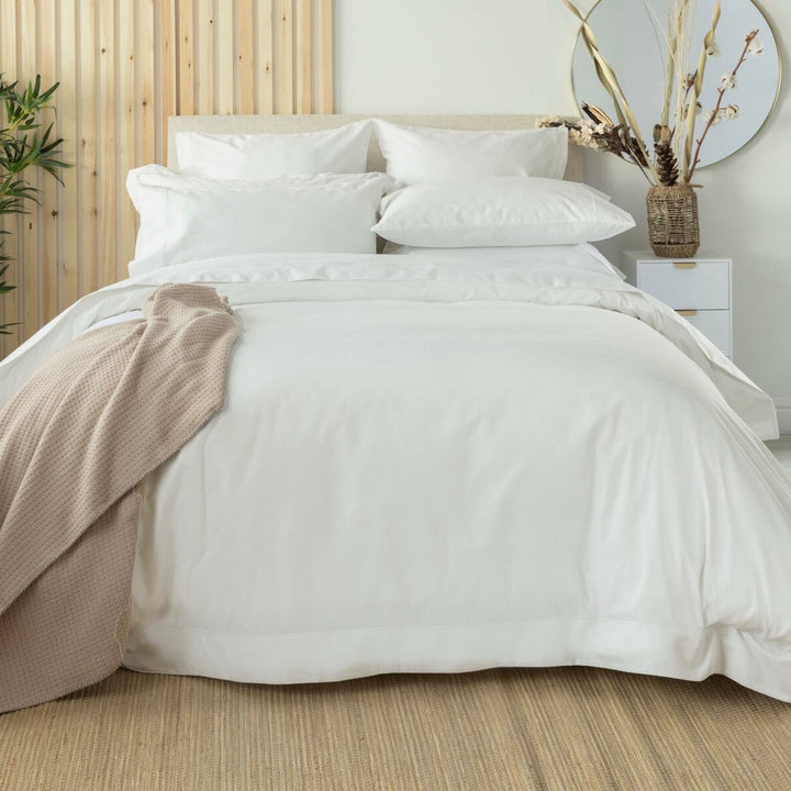 Belledorm 400TC Egyptian Cotton Duvet Cover - Ivory - Williamsons Factory Shop