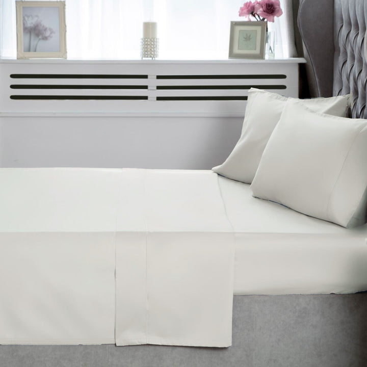 Belledorm 400TC Egyptian Cotton Sheets - Ivory - Williamsons Factory Shop