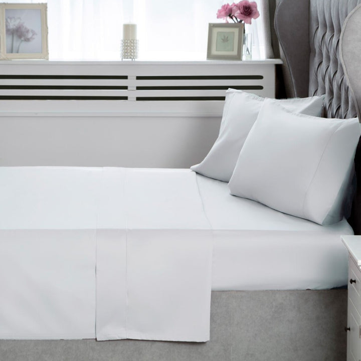 Belledorm 400TC Egyptian Cotton Extra Deep Fitted Sheets - White - Williamsons Factory Shop