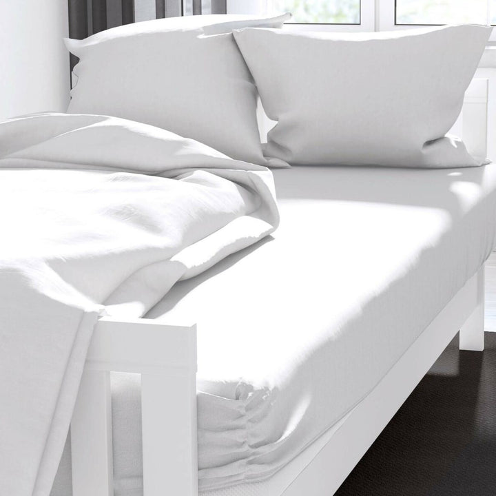 Belledorm 400TC Egyptian Cotton Sheets - White - Williamsons Factory Shop