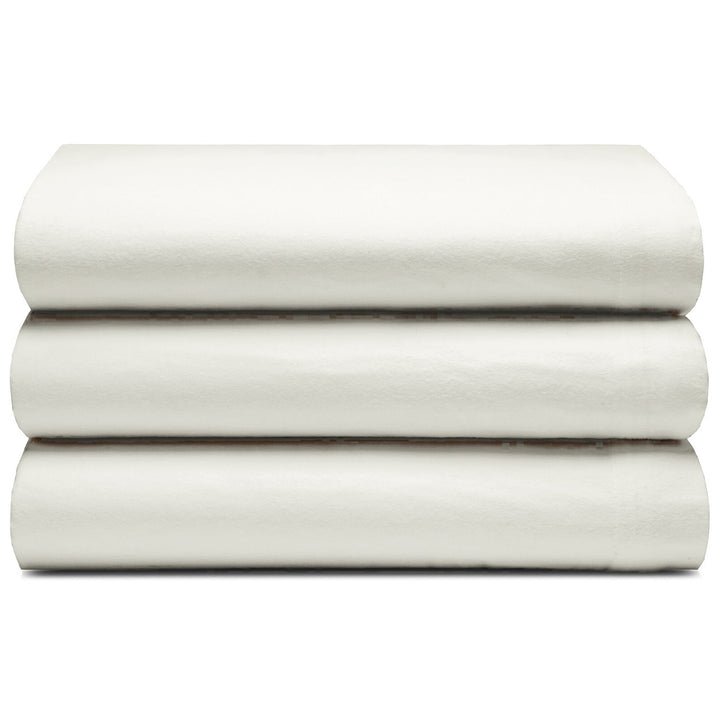 Riggs Premier Flannelette Brushed Cotton Sheets - Cream - Williamsons Factory Shop
