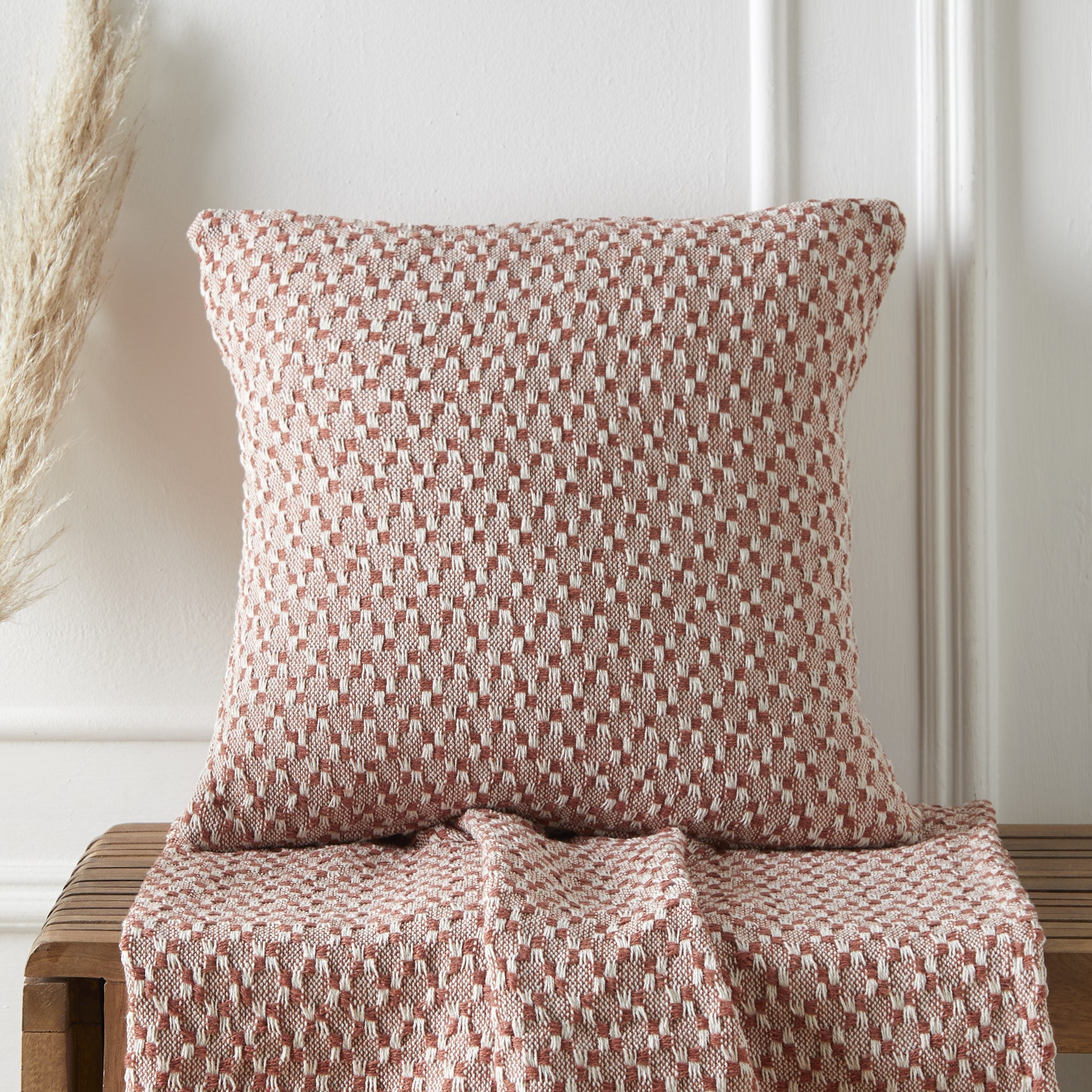 Appletree Bexley Recycled Cushion Cover - Paprika