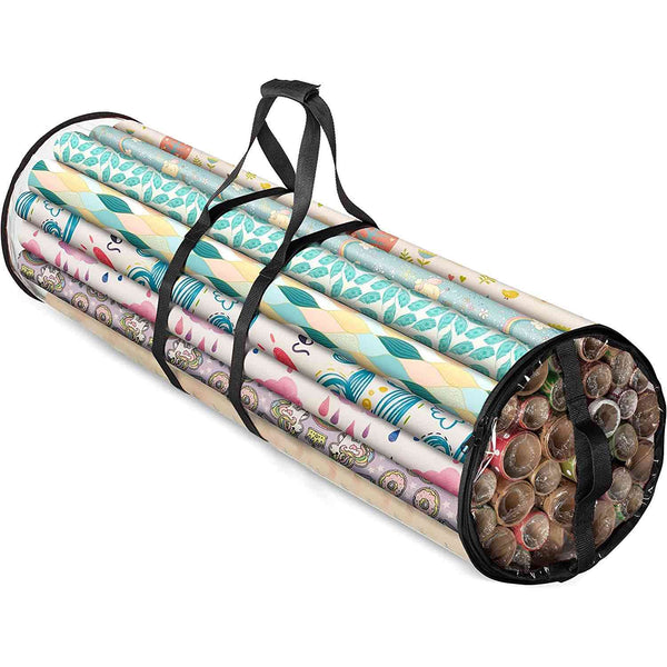 Christmas Wrapping Paper Storage Bag - Clear - Williamsons Factory Shop