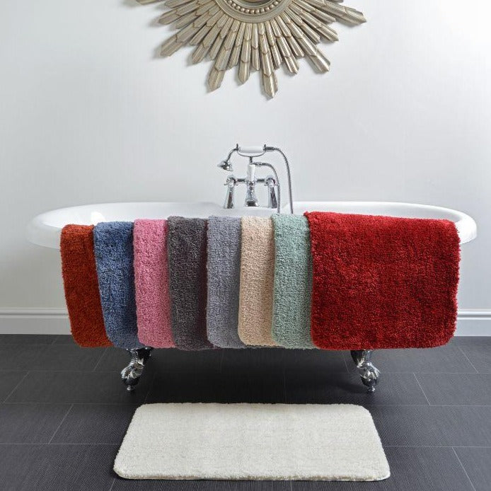 Antron Luxury Non-Slip Bath Mat - Beige - Williamsons Factory Shop