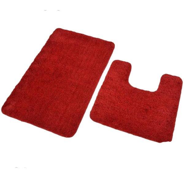Antron Bath & Pedestal Mat - Burgundy-Williamsons Factory Shop