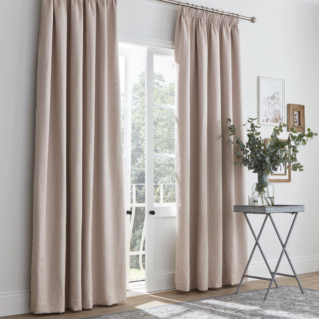 Ardely Blackout Pencil Pleat Curtains - Tearose Pink-Williamsons Factory Shop