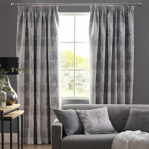Arden Silver Lined Curtains - Williamsons Factory Shop