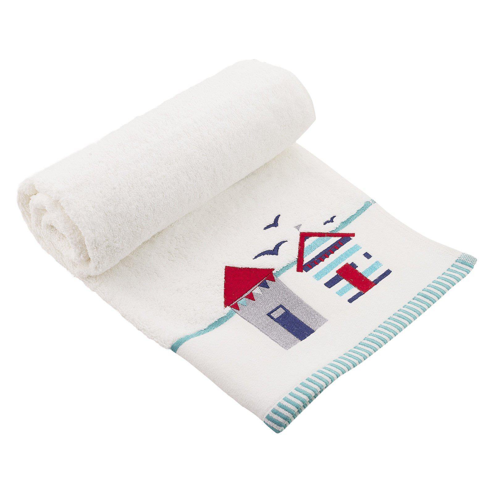 Beach Huts Towel-Williamsons Factory Shop