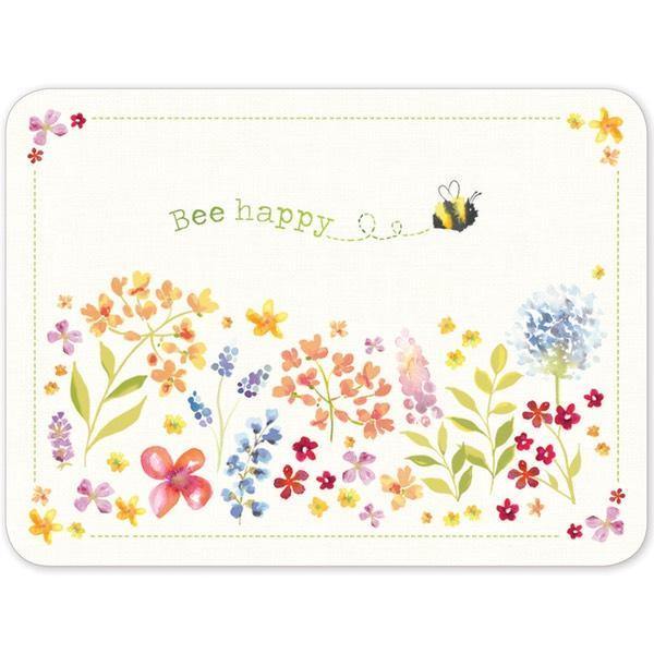 Bee Happy Pack of 4 Placemats-Williamsons Factory Shop
