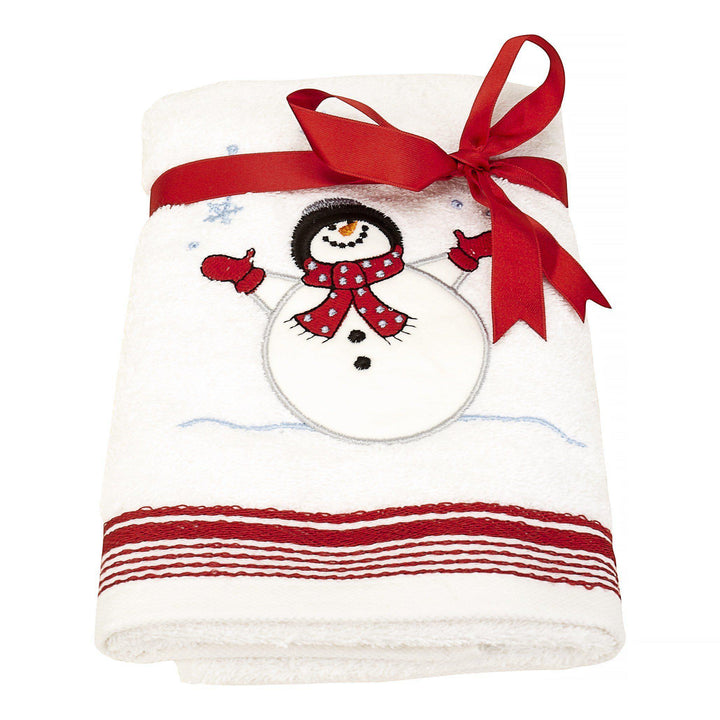 Bellissimo Snowman Xmas Festive Hand Towel-Williamsons Factory Shop