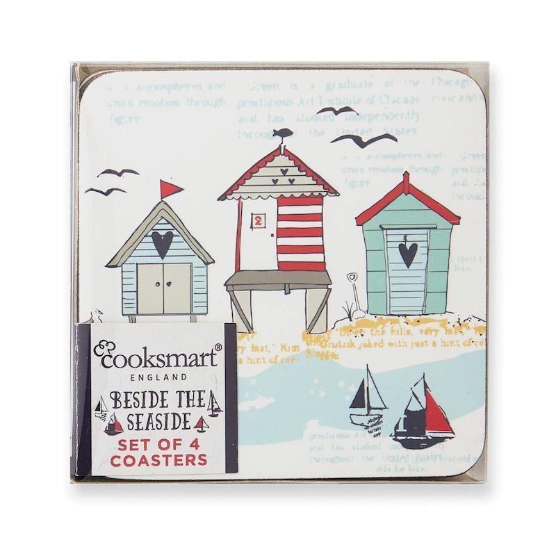 Beside The Seaside Pack of 4 Coasters-Williamsons Factory Shop